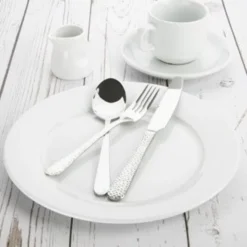Assiettes Porcelaine à Bord Large Blanches 250(Ø)mm Lot de 12 Olympia