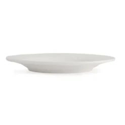 Assiettes Rondes en Céramique Blanche 150 mm à Bord Large Lumina - Lot de 6