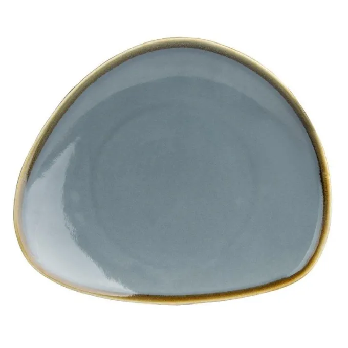 Assiette Triangulaire Couleur Océan Kiln 165 mm - Lot de 6 - Olympia