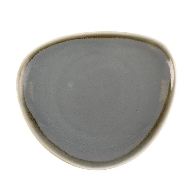 Assiette Triangulaire Couleur Océan Kiln 165 mm - Lot de 6 - Olympia