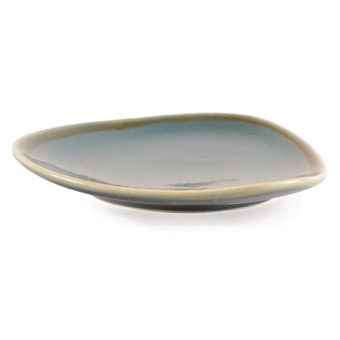 Assiette Triangulaire Couleur Océan Kiln 165 mm - Lot de 6 - Olympia