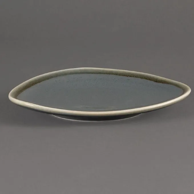 Assiette Triangulaire Couleur Océan Kiln 165 mm - Lot de 6 - Olympia