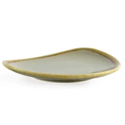 Assiette Triangulaire Couleur Mousse Kiln 165 mm - Lot de 6 - Olympia