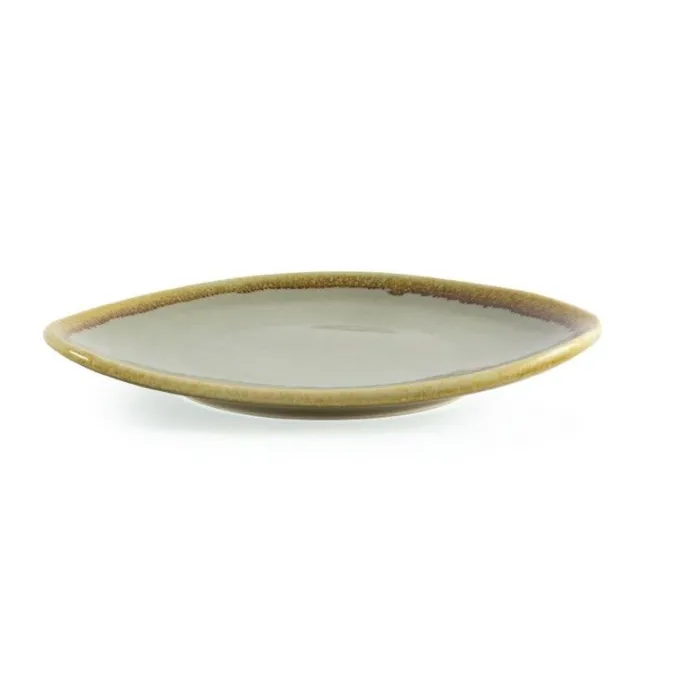 Assiette Triangulaire Couleur Mousse Kiln 165 mm - Lot de 6 - Olympia