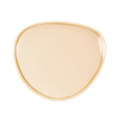 Assiette Triangulaire Couleur Sable Kiln 165 mm - Lot de 6 - Olympia