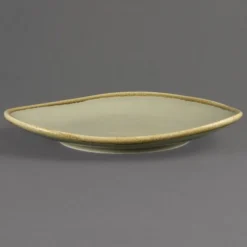 Assiette Triangulaire Couleur Mousse Kiln 280 mm - Lot de 4 - Olympia