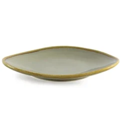 Assiette Triangulaire Couleur Mousse Kiln 280 mm - Lot de 4 - Olympia