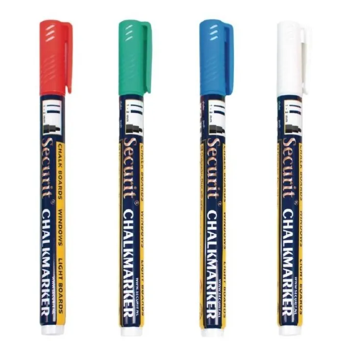 Assortiment de Feutres Craie Liquide - Lot de 4 - Securit