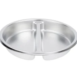 Bac Alimentaire Inox Rond 3,8L 2 Compartiments - Pujadas