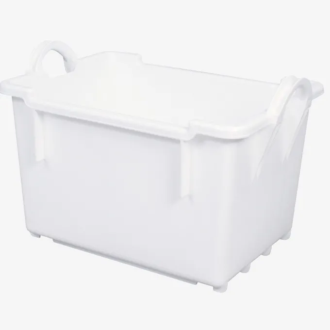 Bac comporte empilable emboîtable 100 L - blanc - Gilac