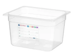 Bac de Stockage GN 1/2 12,5L Transparent 325x265x(P)200mm - Hendi
