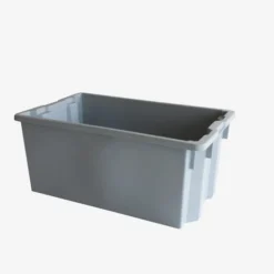Bac empilable emboîtable 70 L - gris - Gilac