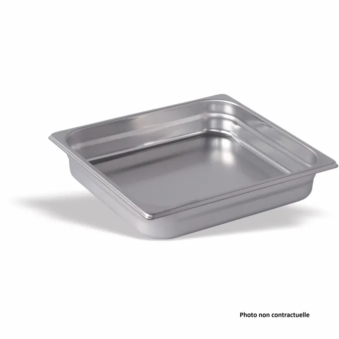 Bac Gastro Inox GN 2/3 - P 40 mm - Lot de 6 - Pujadas