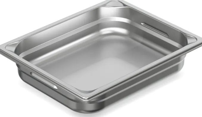 Bac Gastro Inox GN 1/2 - P 100 mm - Lot de 6 - Pujadas