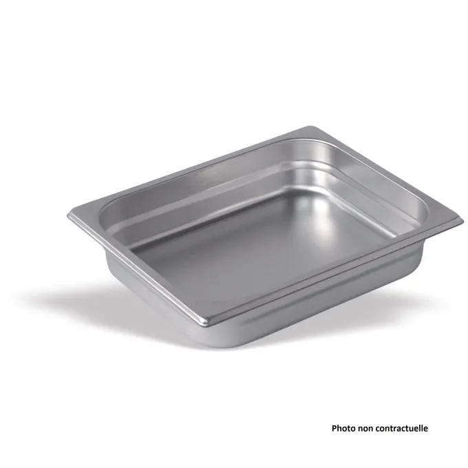Bac Gastro Inox GN 1/2 - P 150 mm - Lot de 6 - Pujadas
