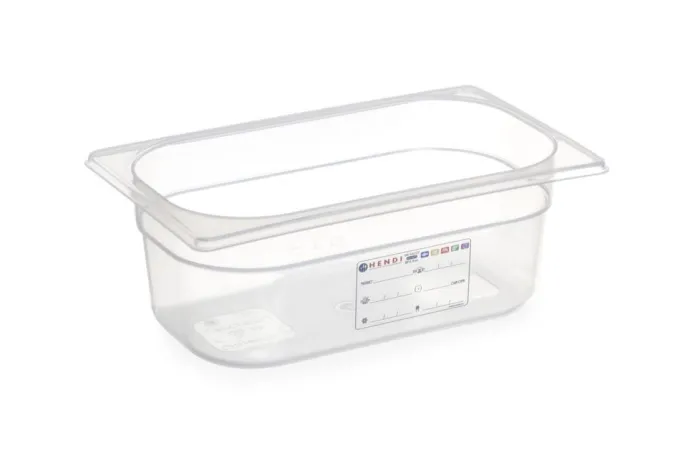 Bac Gastronorme GN 1/4 1,8L Transparent 265x162x(P)65 mm - Hendi