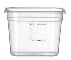 Bac Gastronorme GN 1/4 5,5L Transparent 265x162x(P)200 mm - Hendi