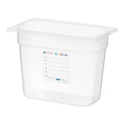 Bac Gastronorme GN 1/4 5,5L Transparent 265x162x(P)200 mm - Hendi