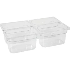 Bac Gastronorme Profi Line GN 1/4 1,8L Transparent 265x162x(P)65 mm - Hendi