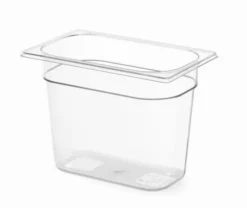 Bac Gastronorme Profi Line GN 1/4 5,5L Polycarbonate Transparent 265x162x(P)200 mm - Hendi