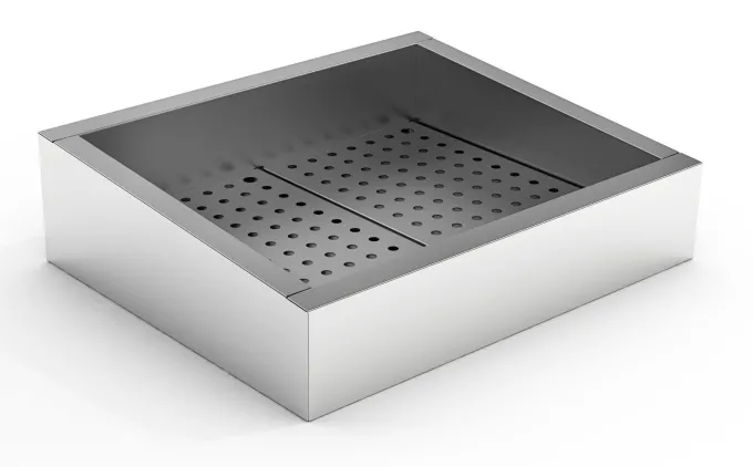 Bac à Glace Pilée Incliné 2/1GN - Combisteel