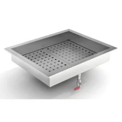 Bac à Glace Pilée Intégré 2/1GN - Combisteel