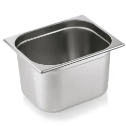 Bac GN 1/2 ECO en Acier au nickel-chrome 11,5 L P 200 mm Lot de 6 - Was Germany