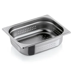 Bac GN 1/2 Inox 18/8 Perforé - 6,5 L P 100 mm - Was Germany