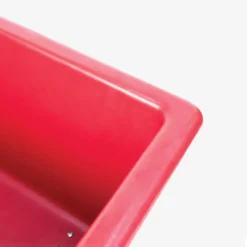 Bac Grand Volume 310 Litres 4 Roues - Rouge - Gilac