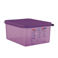 Bac Hermétique Violet Anti Allergénique 10 L GN 1/2 - Araven