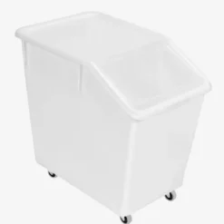Bac à ingrédients 80 L + 4 roues - blanc - Gilac