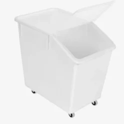 Bac à ingrédients 80 L + 4 roues + couvercle transparent - Gilac