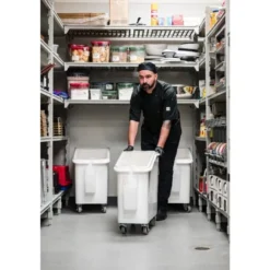 Bac à Ingrédients Mobile Blanc 81 Litres - Cambro