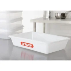 Bac Plastique Alimentaire Empilable 345 x 235 x 75 mm - Araven
