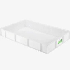 Bac à pâtons biosourcé 600 x 400 x 90 mm 15 L - blanc - Gilac