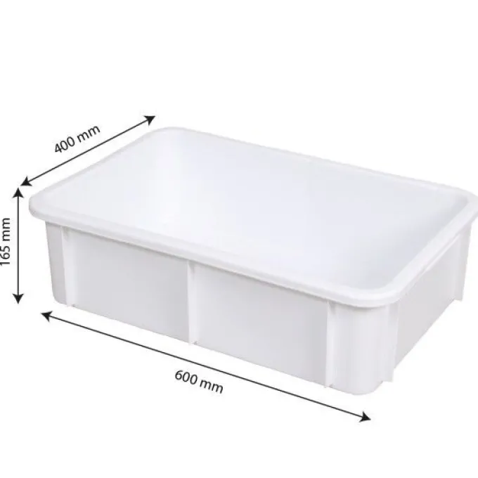 Bac rectangulaire 25 L - blanc - Gilac
