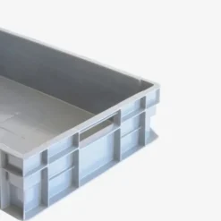 Bac renforcé empilable avec poignet 600 x 400 23 L - gris - Gilac