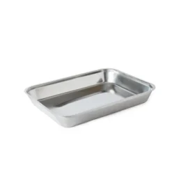 Bac à viande inox - 410 x 310 x 55 mm