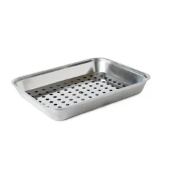 Bac à viande inox - 410 x 310 x 55 mm