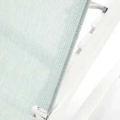 Bain de Soleil SUNSET Blanc / Turquoise Chiné - Lot de 4 - Grosfillex