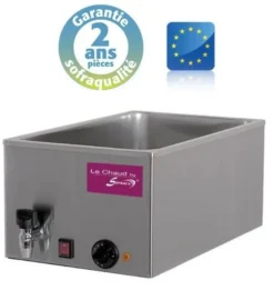 Bain-marie GN 1/1 avec vidange - Gamme CBS - 21 L - Sofraca