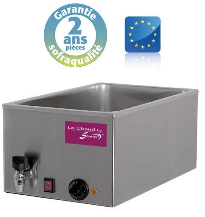 Bain-marie GN 1/1 avec vidange - Gamme CBS - 21 L - Sofraca