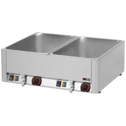 Bain marie électrique 2x GN 1/1 - 150 TOP avec vidange BMV 2115 - Redfox