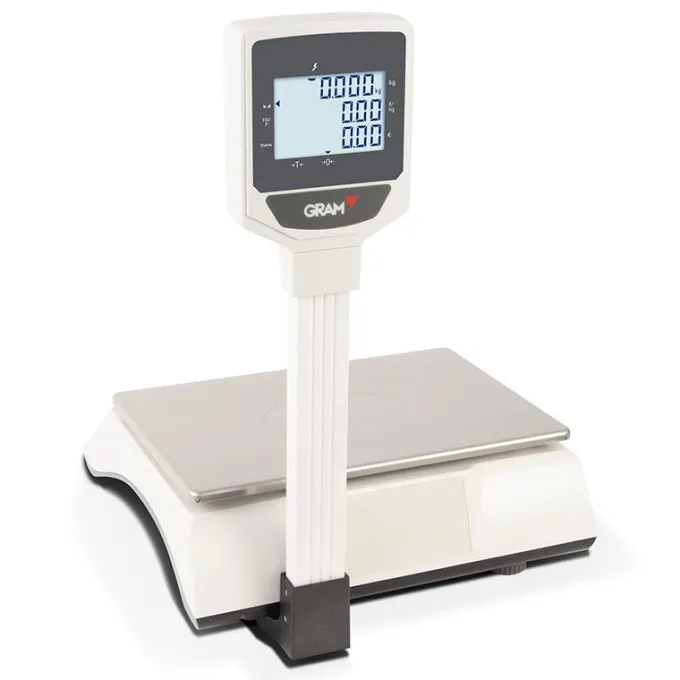 Balance Commerciale XFOC+ 30P PLU Poids Prix 15/30 Kg - Colonne - Gram