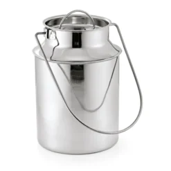 Baratte avec couvercle en Acier au nickel-chrome 3 L H 235 mm Ø 130 mm - Was Germany