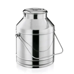 Baratte avec couvercle en Acier au nickel-chrome 25 L H 470 mm Ø 335 mm - Was Germany