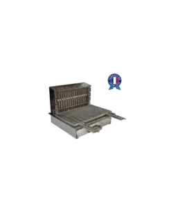Barbecue Encastrable Inox Charbon de Bois - Plancha Tonio