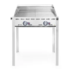 Barbecue Green Fire avec 2 brûleurs Profi Line 2 grilles en inox GN 1/1 116kW - Hendi