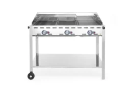Barbecue Green Fire avec 3 brûleurs Profi Line 174kW - Hendi