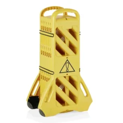 Barrière mobile en Plastique jaune L 4000 mm H 1000 mm - Was Germany